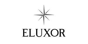 Eluxor logo in black text on white background