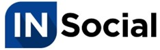 IN Social blue and black logo